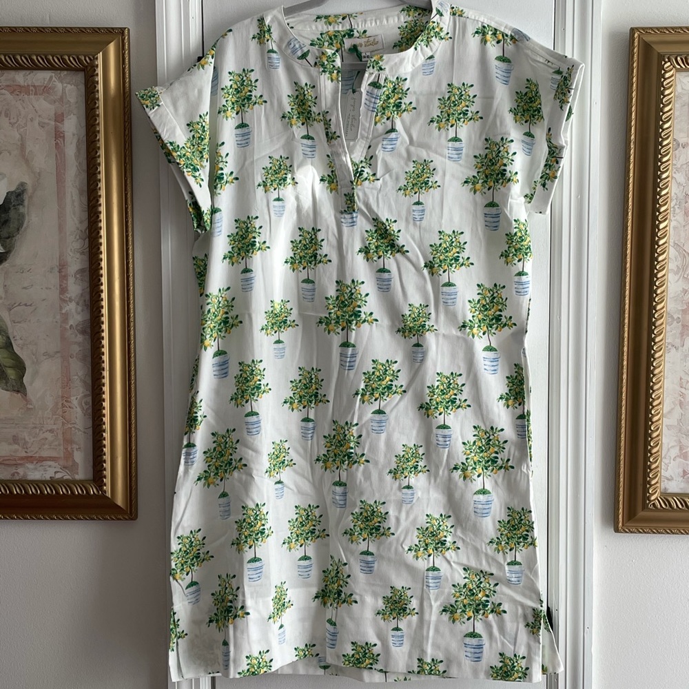 Jayes Studio Sateen Lemon Tree Day Dress | Large